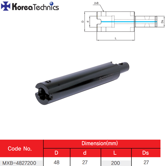 T.EXTENSION MXB-4827200 Ø48MM L200MM T27