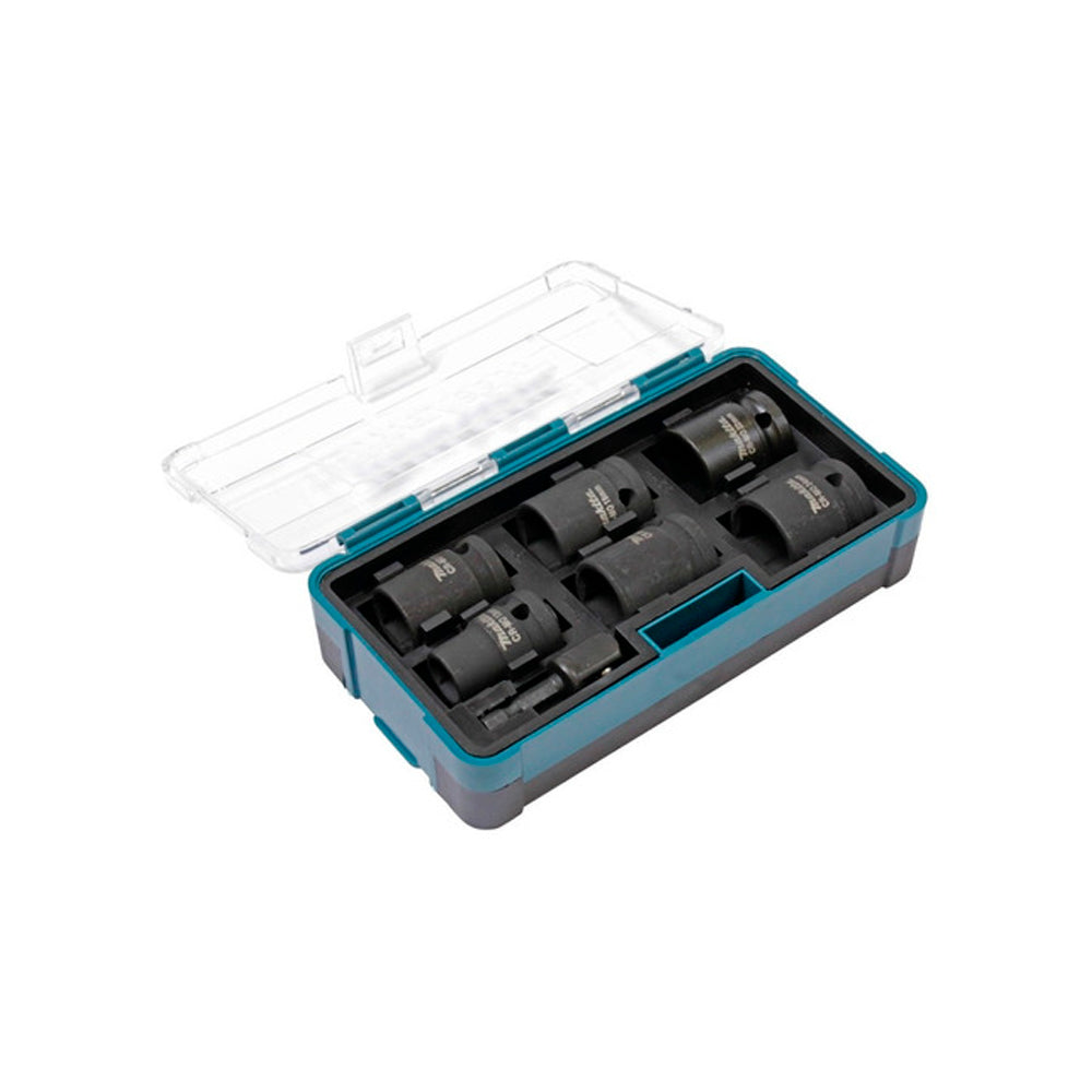 Set Dados Impacto 1/2 7Pz (13.17.19.21.22.24Mm) Adapt 1/4    Makita     B-69733