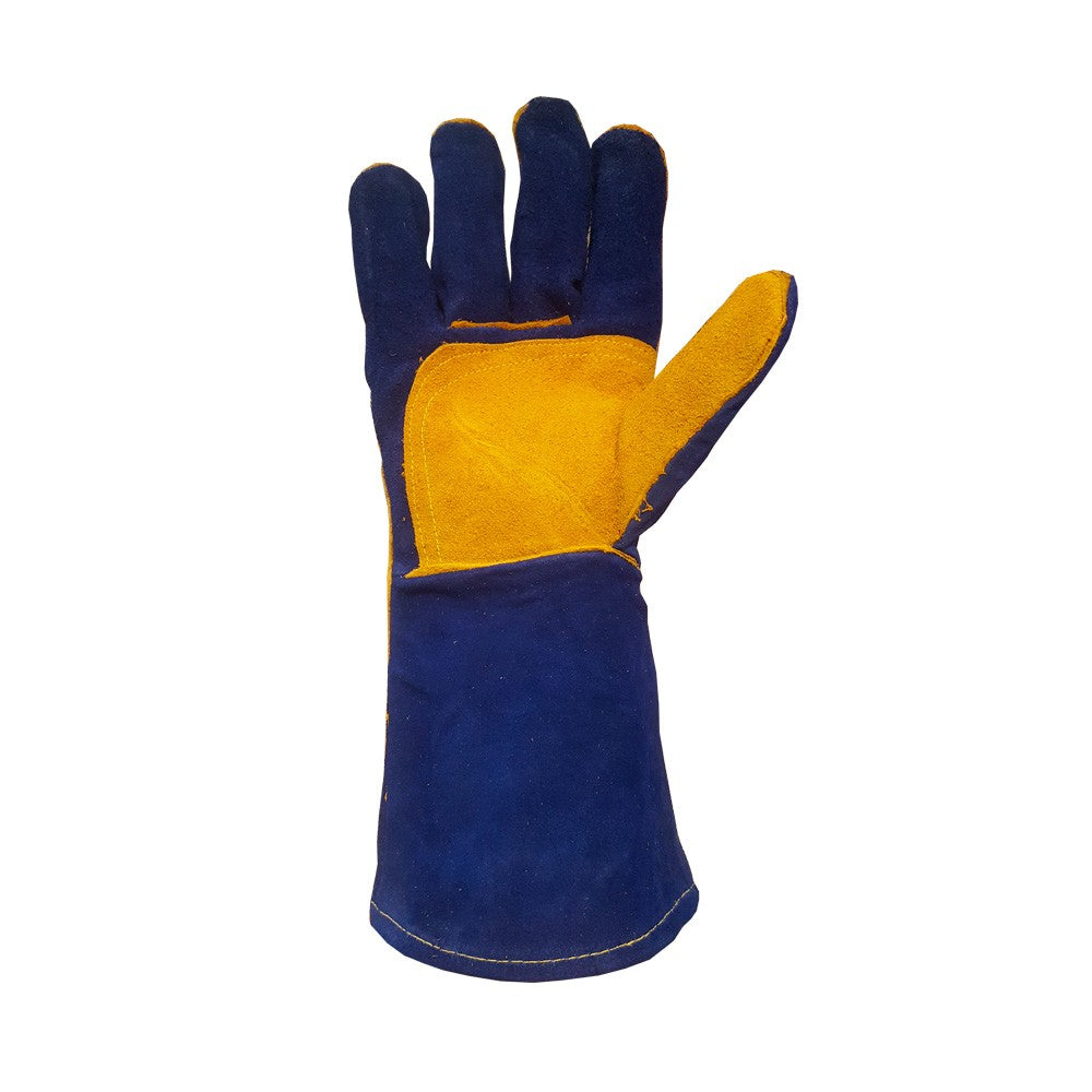 Guante Soldador Azul Kevlar Con Doble Refuerzo Zag-26