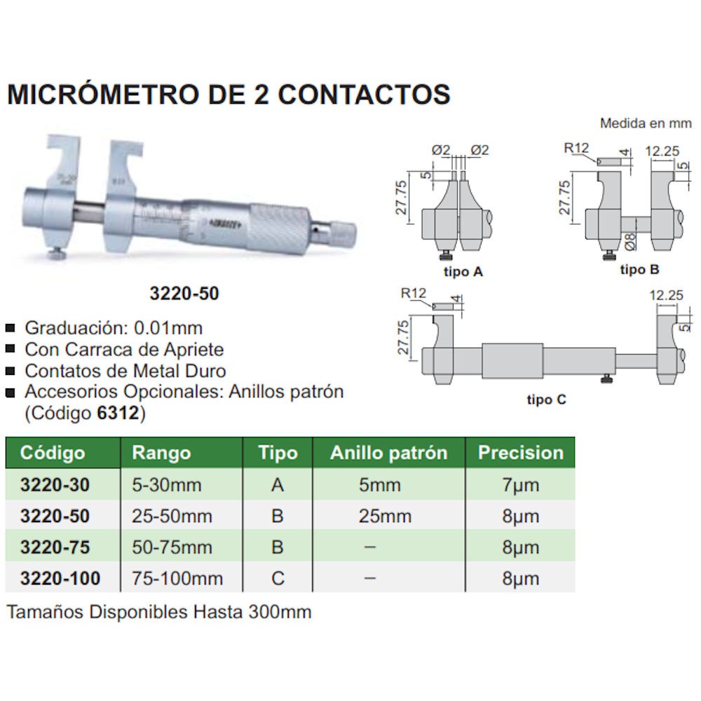 MICROMETRO INTERIOR 125-150MM