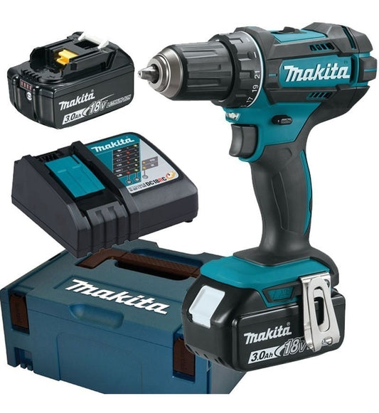 TALADRO ATORN 13MM 2VEL VARIABLES 28MAX TORQUE 62 N.M 29 1.5 KG 2BAT LI-ION 3.0AH+CARG MAK