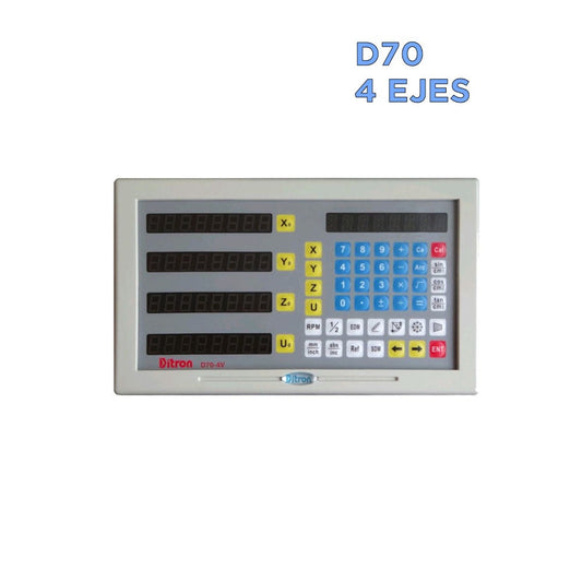 Visualizador De Cotas Digital D70 Para 4 Ejes Multifuncinal